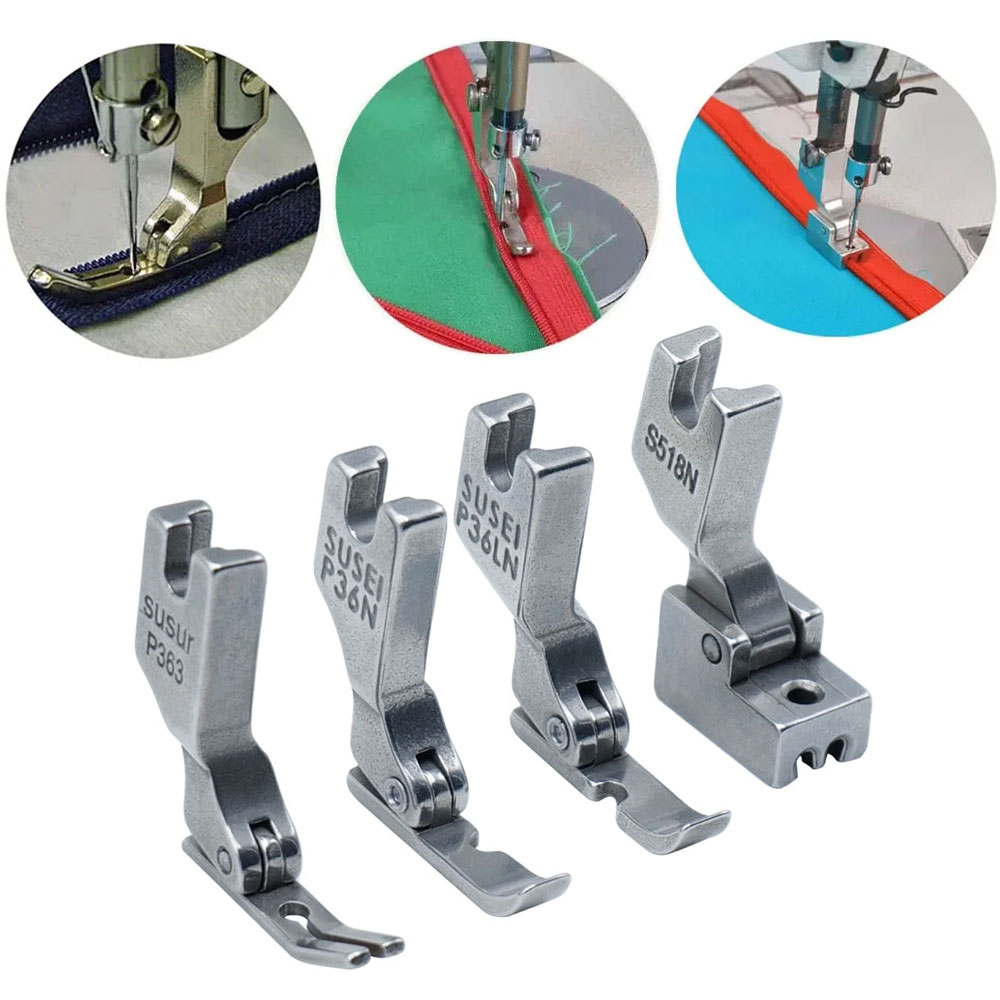 Zipper Foot Presser - 4 sztuk/zestaw stopka do zamka błyskawicznego