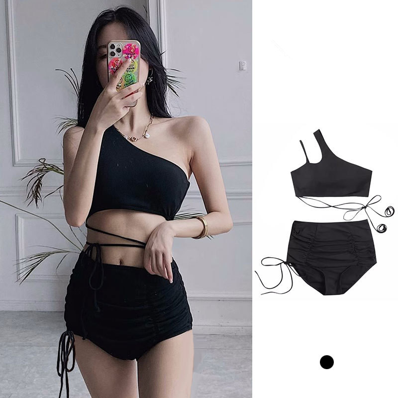 Shoulder Pad Set In - Seksowny koreański styl: top na jedno