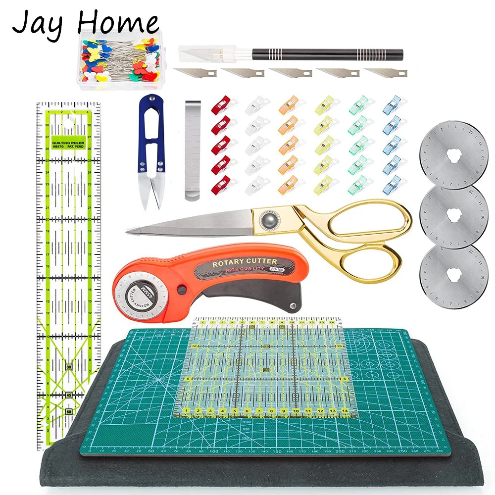 Rotary Cutter Fabric - 42PCS Zestaw noży obrotowych 45mm Zestaw