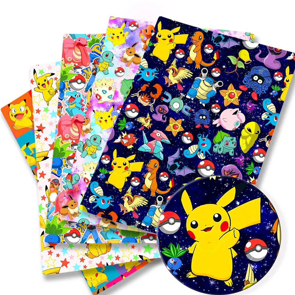 Sewing Production - Pokemon Cartoon Fabric140 * 50cm Ręcznie