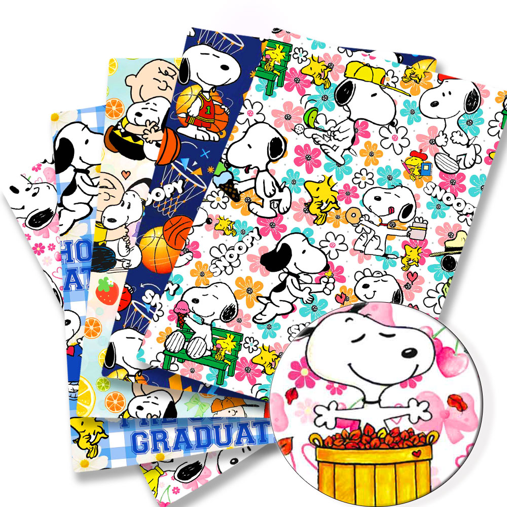 Textile For Sewing - Tkanina TAKARA TOMY Snoopy 140x50CM z
