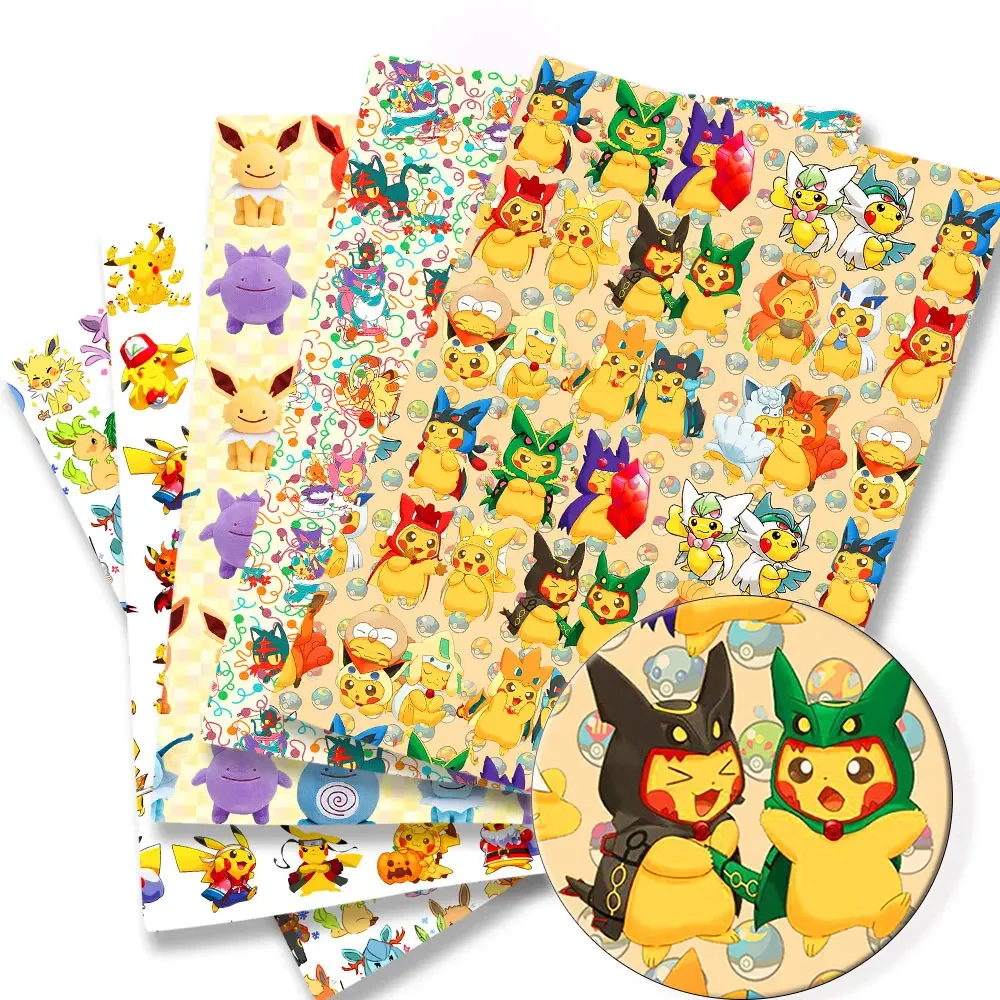 Sewing Production - Pokemon Cartoon Tkanina140 * 50cm Ręcznie