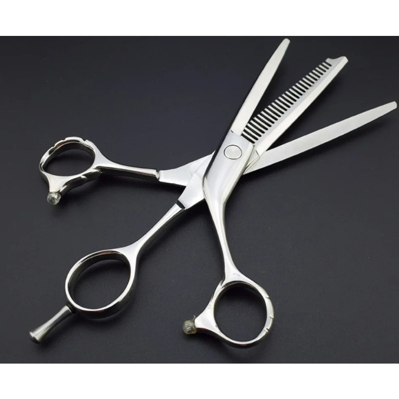 Pinking Shear Blade - Profesjonalne nożyczki fryzjerskie 6 cali, trzy