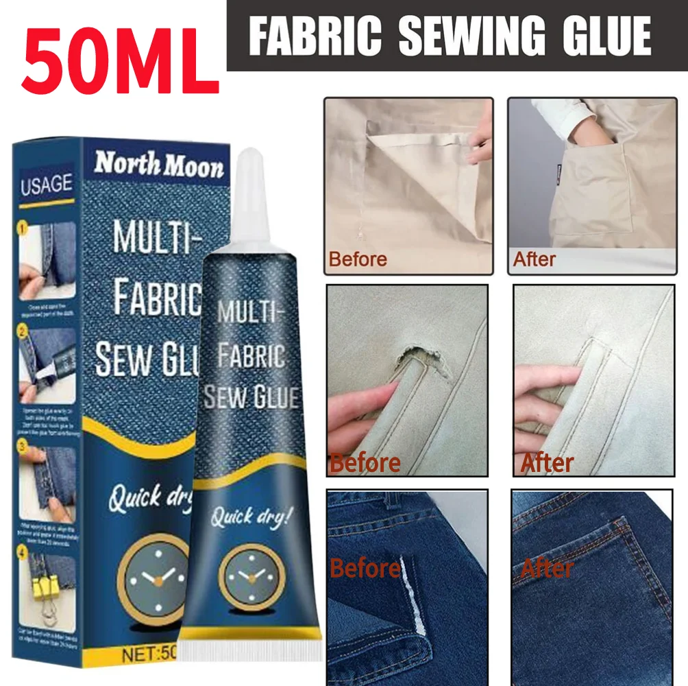 Sewing Technology - 50ml Klej do tkanin Szybkoschnący klej