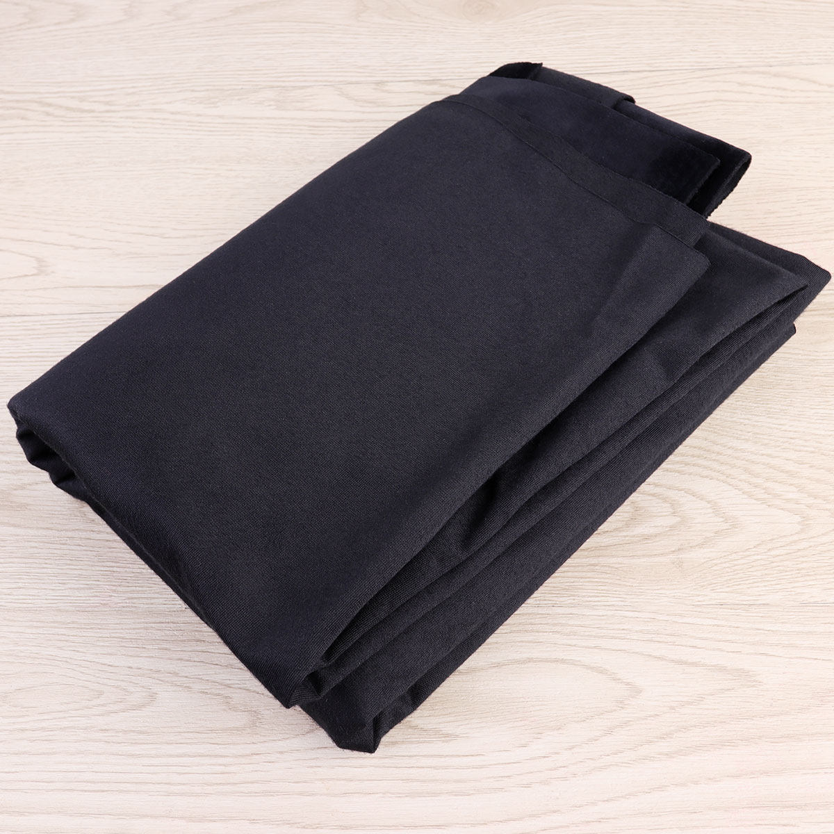 Textile For Sewing - Czarna jednostronna tkanina flanelowa odporna na