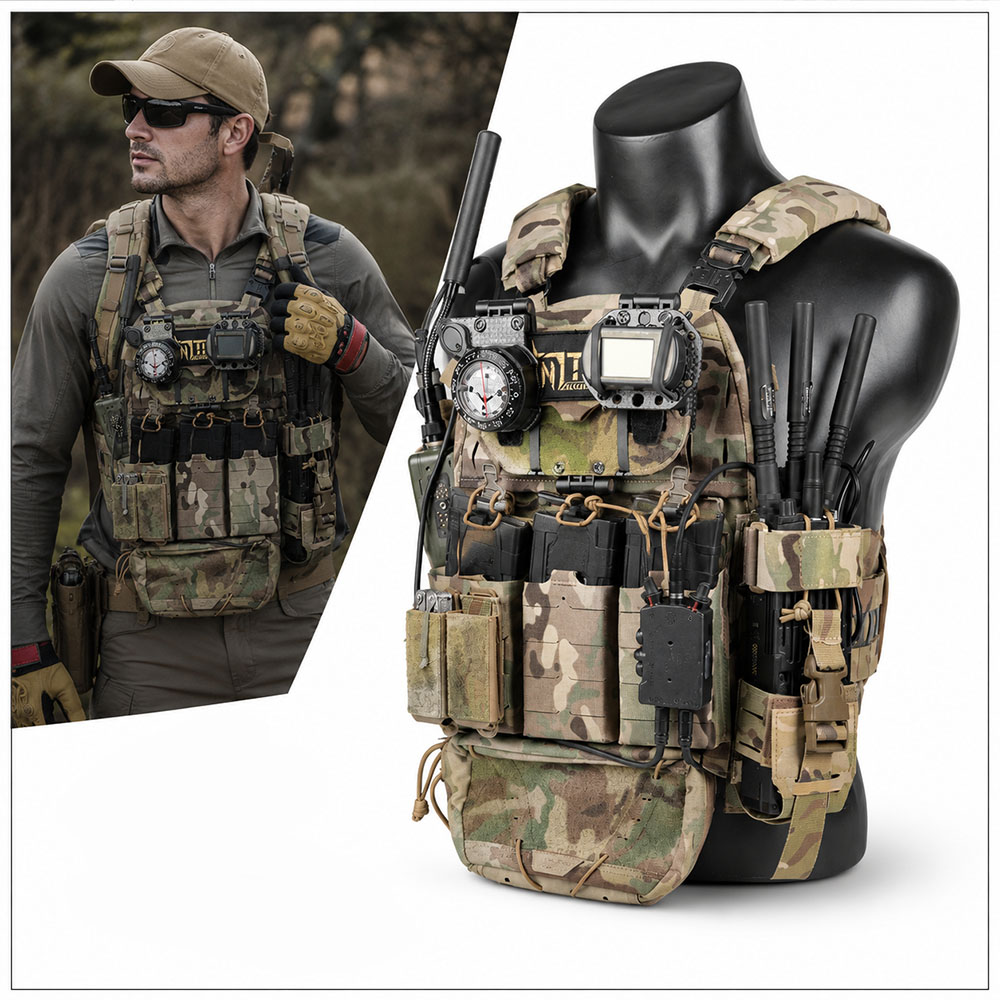 Shoulder Pad Set In - Zestaw Kamizelki Taktycznej MOLLE Chest Rig