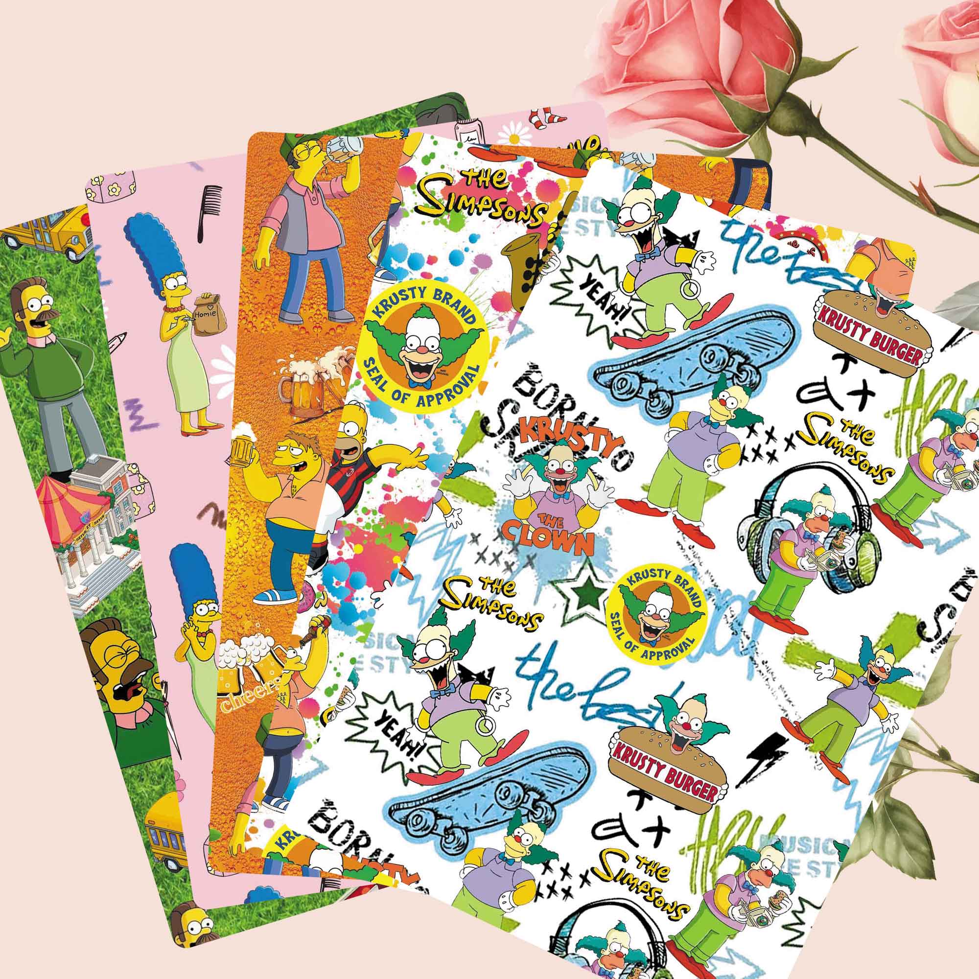Sewing Production - Kreskówka THE SIMPSONS Poliester/100% Bawełna/satyna 140x50CM