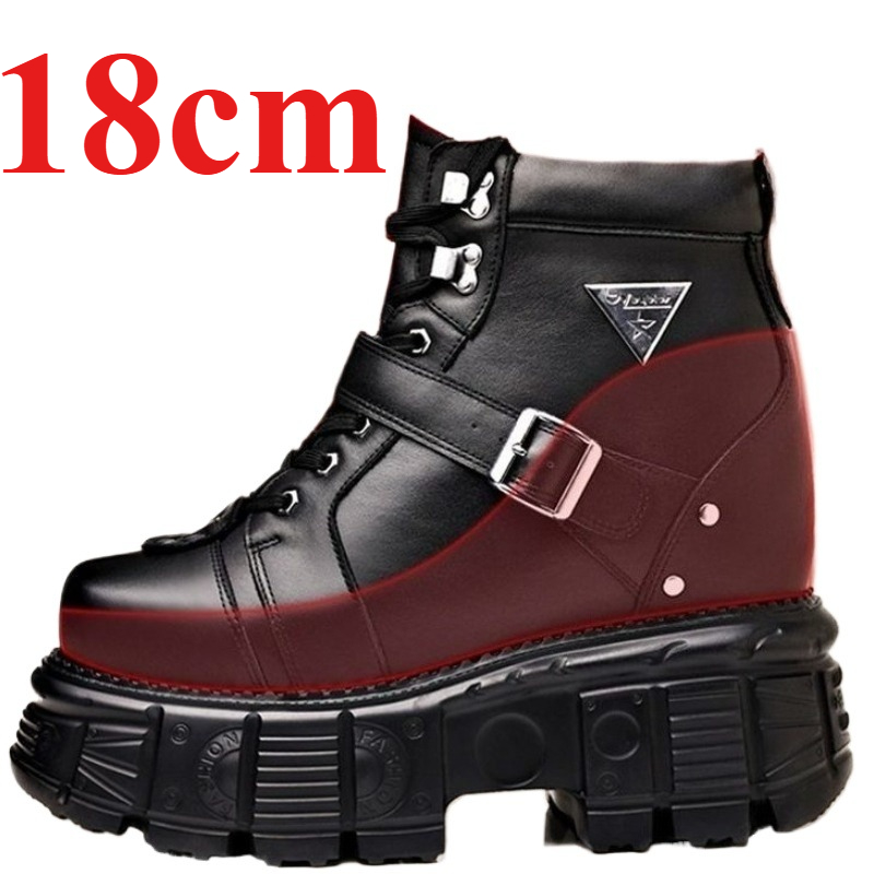 Sewing Garment - Męskie buty motocyklowe ze skóry naturalnej,