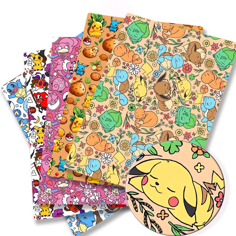 Sewing Production - Pokemon Cartoon Tkanina140 * 50cm Ręcznie