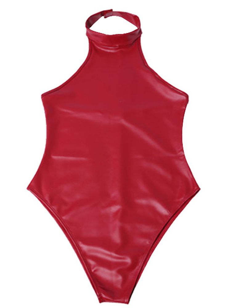 Sewing Latex - Sztuczna lateksowa sztuczna skórzana kombinezon bez