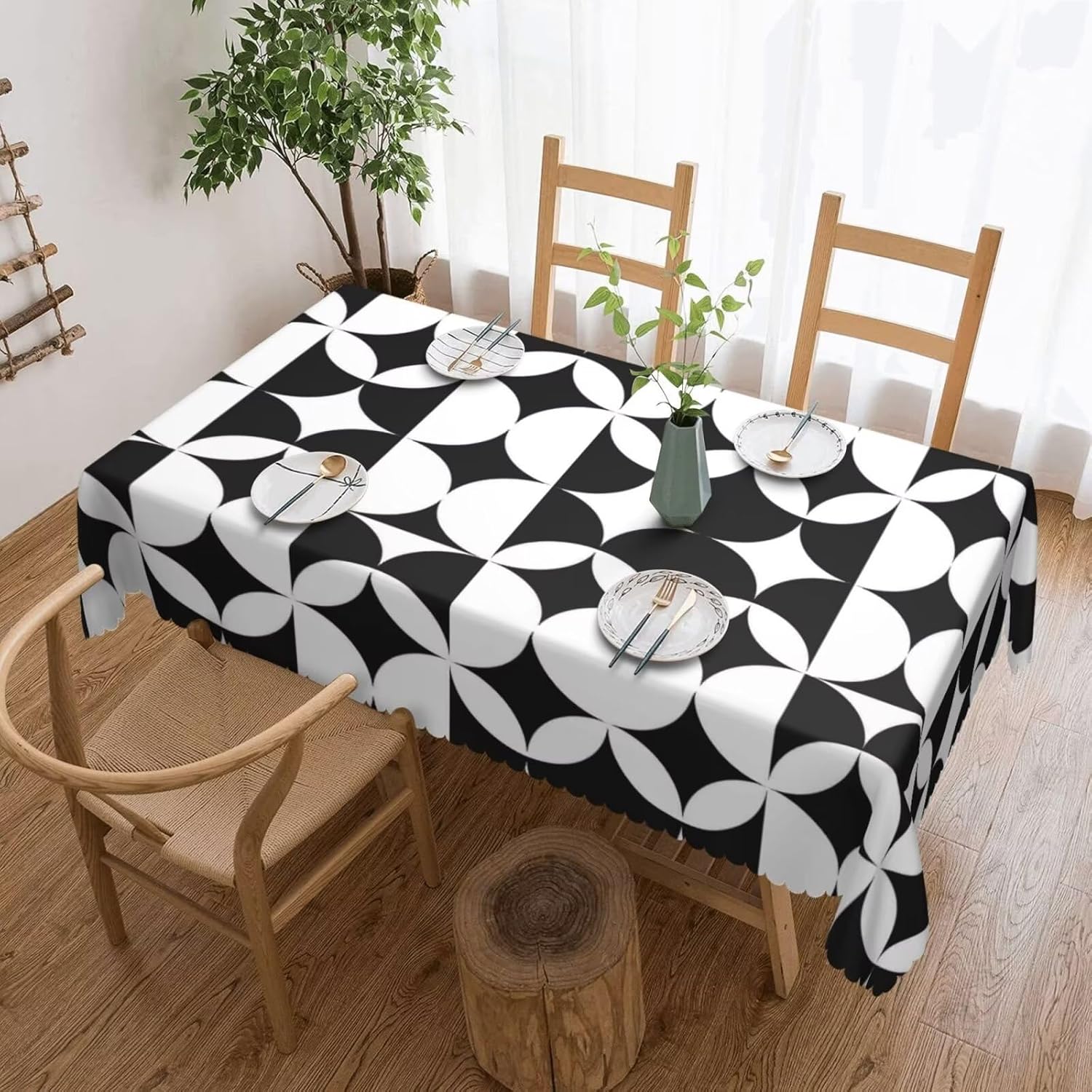 Minimalistyczny obrus w stylu  – Century Textile & Sewing Supply Hours recenzja i cena