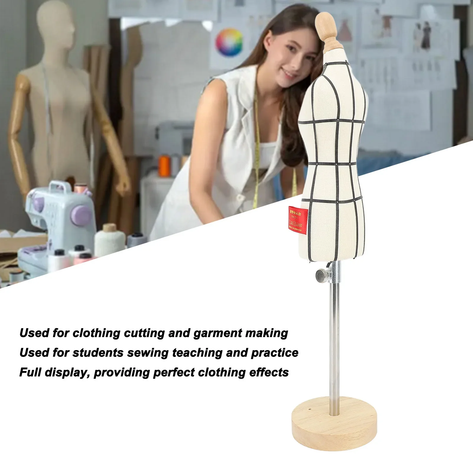 Miniaturowa sukienka z drewnia – Dress Form Mannequin recenzja i cena