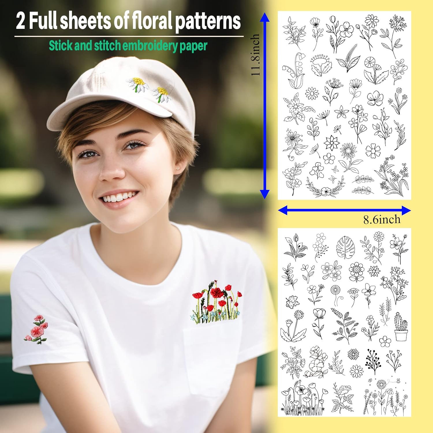 Papier do haftu rozpuszczalny  – Textile Sewing Patterns recenzja i cena