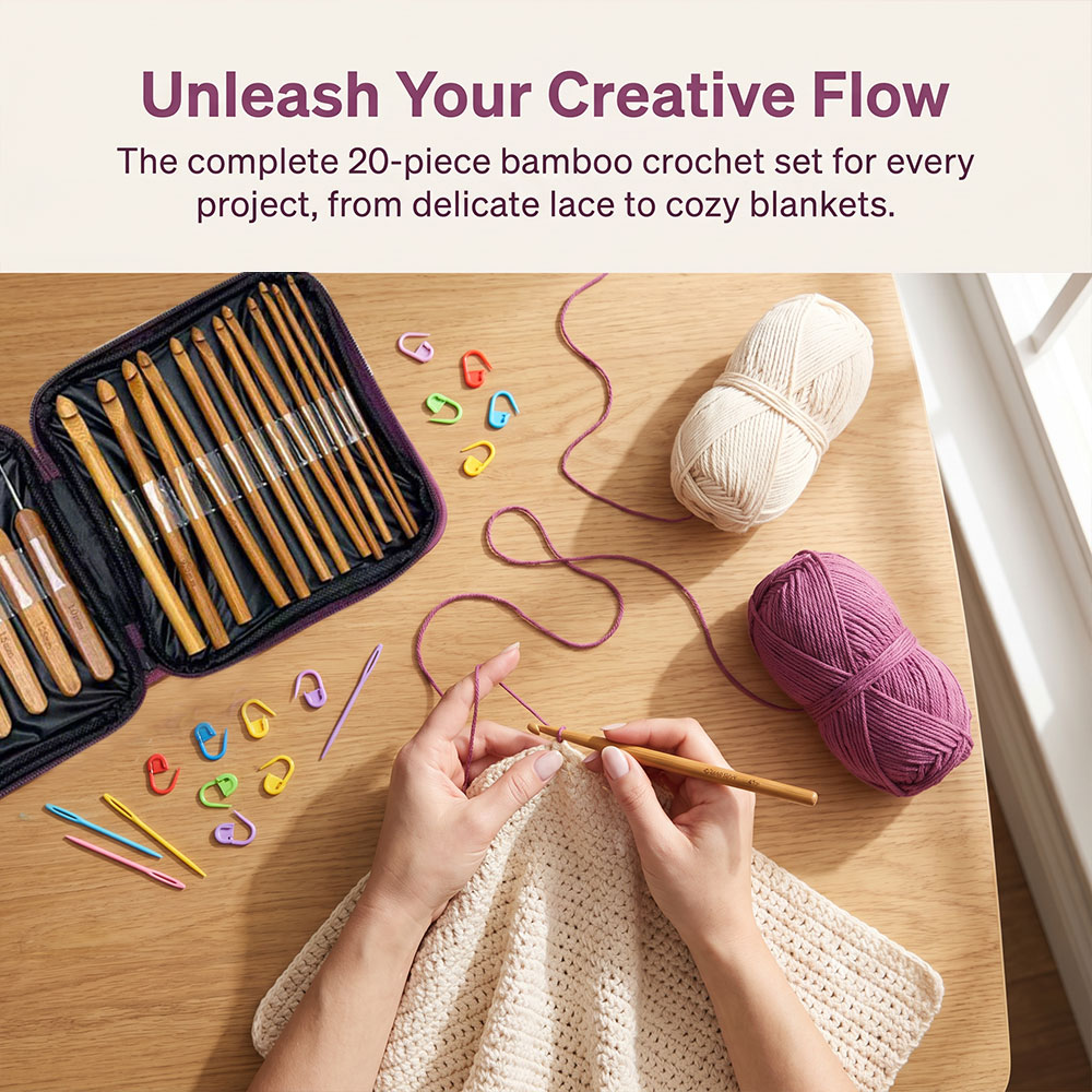 Zestaw 74 bambusowych szydełek – Sewing Knit recenzja i cena