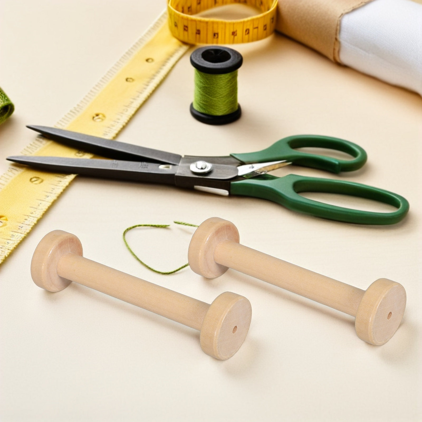 5 szt. Drewniane szpule natura – Textile For Sewing recenzja i cena