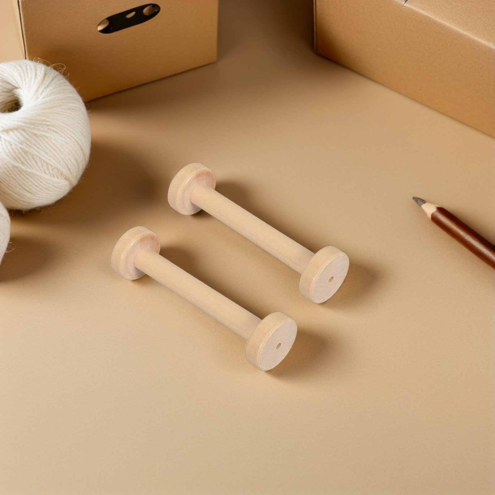 5 szt. Drewniane szpule natura – Textile For Sewing recenzja i cena