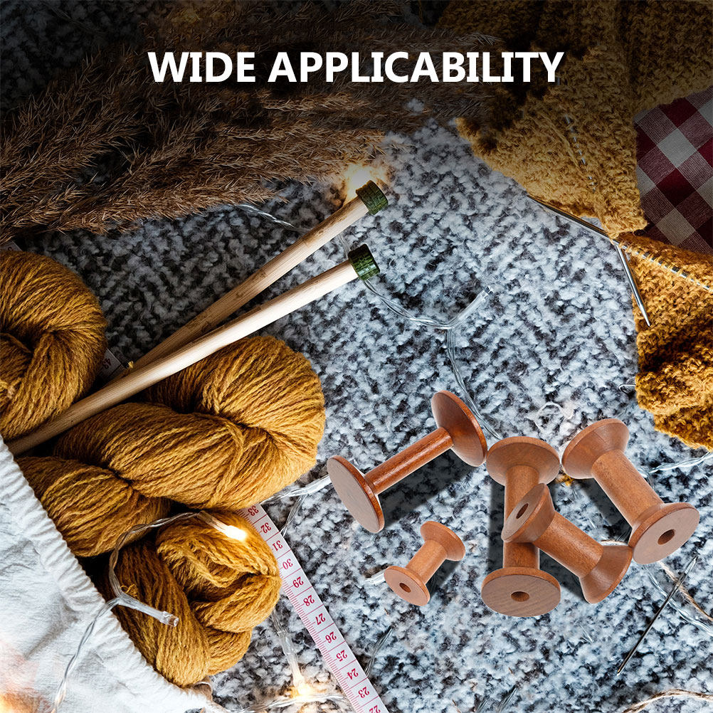 Zestaw 7 drewnianych szpulek n – Sewing Knit recenzja i cena