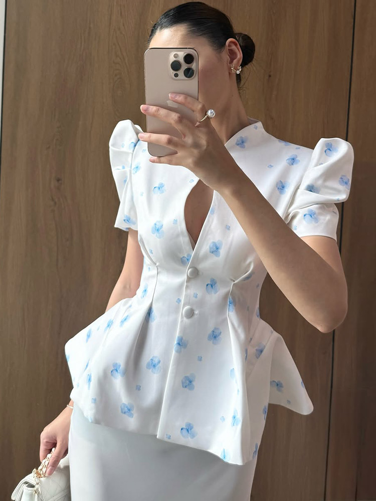 Elegancka satynowa bluzka dams – Sewing V recenzja i cena