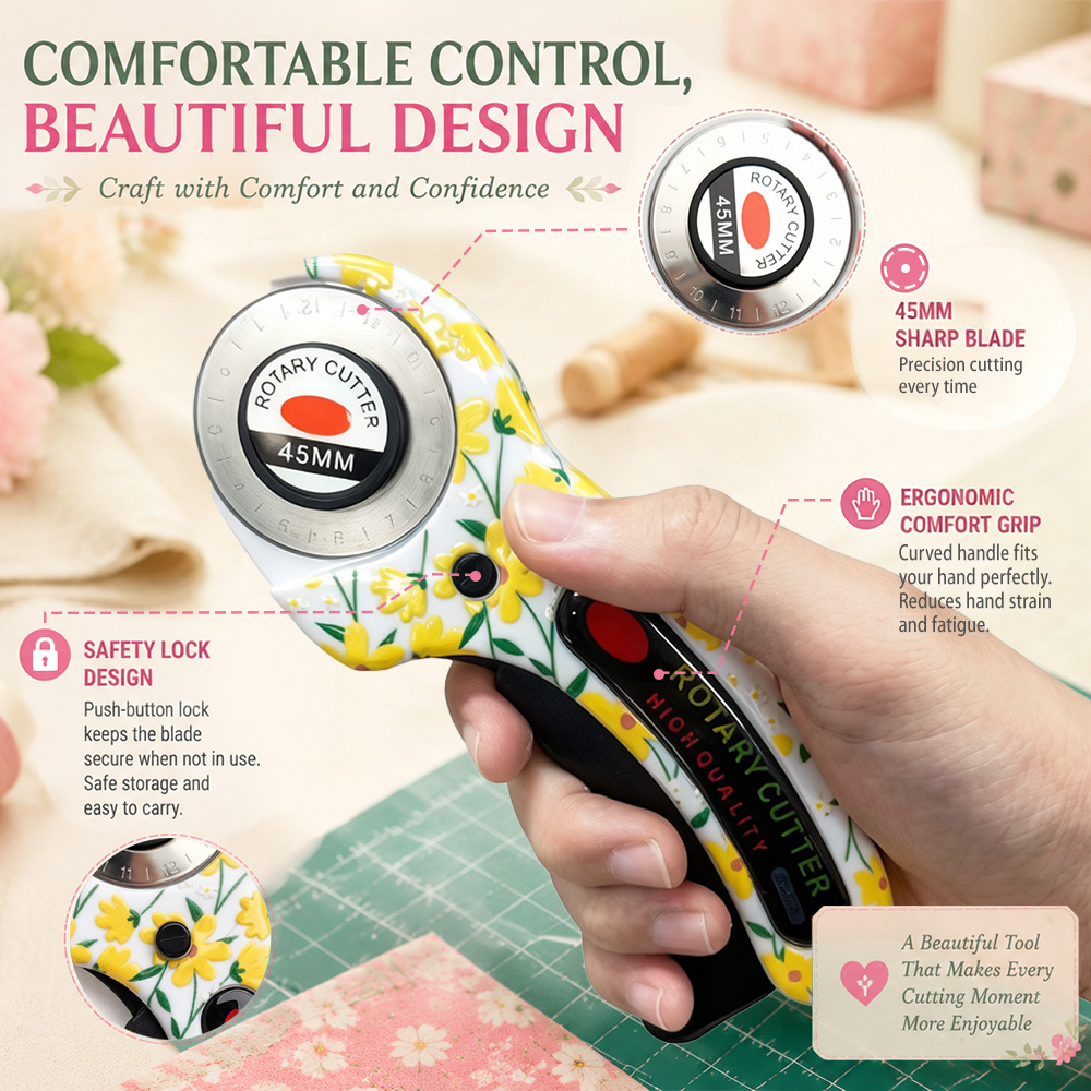 Nóż obrotowy 45 mm do cięcia k – Rotary Cutter Fabric recenzja i cena