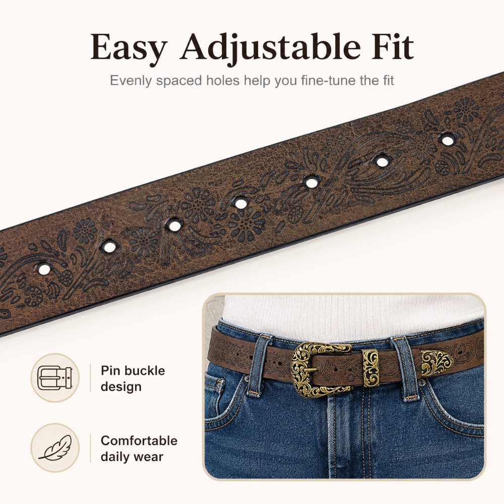 Pasek damski w stylu retro z c – Leather Needle Heavy recenzja i cena