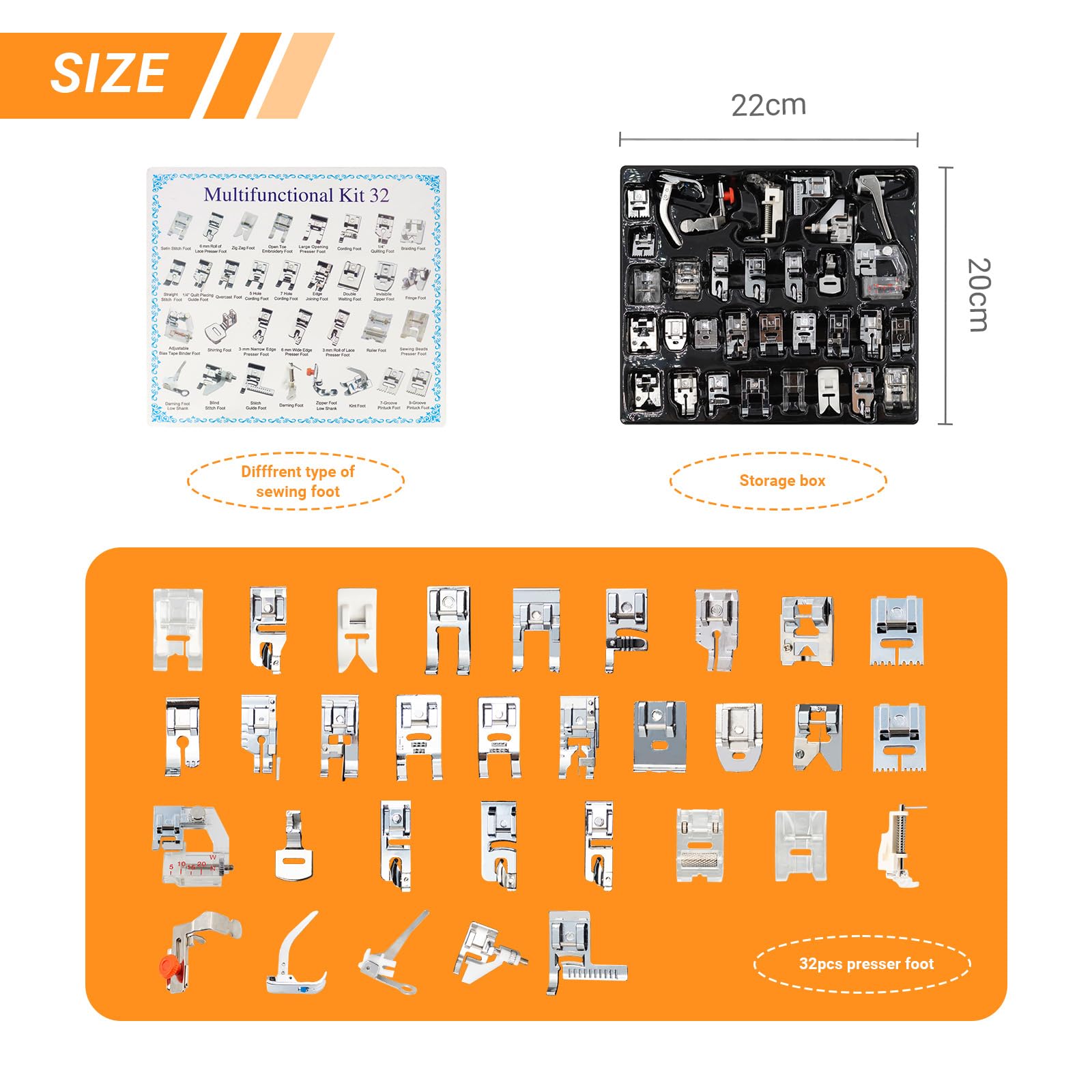 Zestaw 32 w 1 wielofunkcyjnych – Zipper Foot Presser recenzja i cena