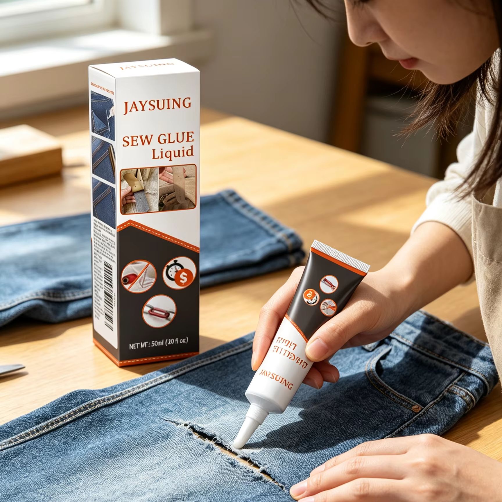 Klej do szycia Jaysuing, szybk – Sewing Repair recenzja i cena