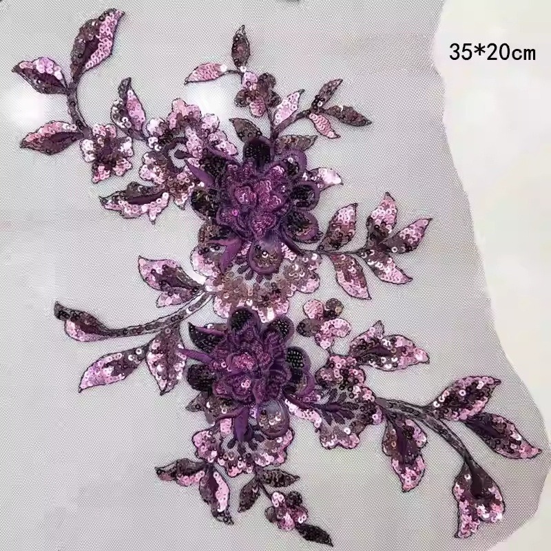 Wielobarwne cekiny, trójwymiar – Sewing Embroidery Fabric recenzja i cena