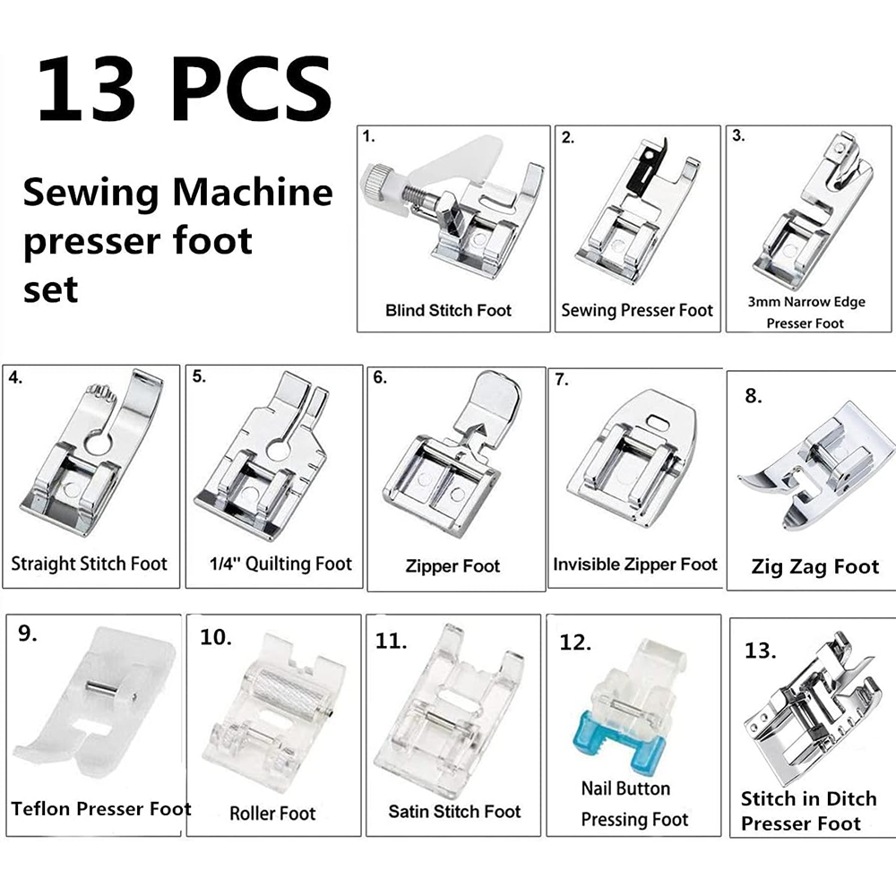 13 sztuk/pudło zestaw stopek r – Zipper Foot Presser recenzja i cena